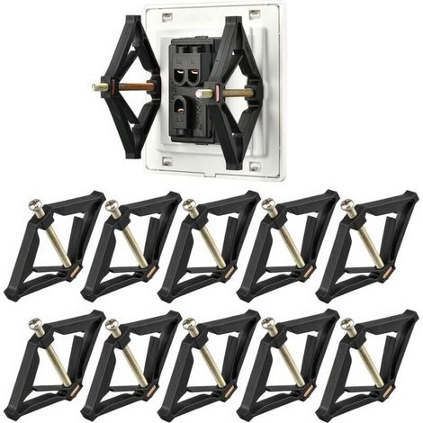 Outils de réparation pour boîtier d'interrupteur, 86 mm, lot de 10, montage mural, boîtier, outils de réparation, type interrupteur, cassettes, support de réparation pour la réparation de (1/4)