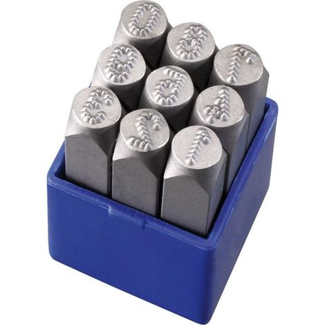 Jeu de poincons micro stress chiffres 5 mm pour marquage p012/n05p