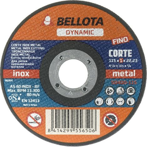 (25 u.) DISCO C METAL/INOX EJE FINO
