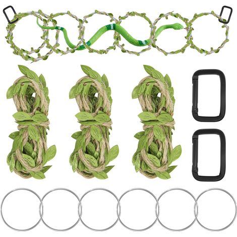 Jouets d'enrichissement pour Serpents, Anneaux d'escalade pour Petits Serpents, Anneaux d'enrichissement pour Royal, Accessoires d'escalade pour Terrarium, Dragon Barbu, caméléon, Iguane (1/5)