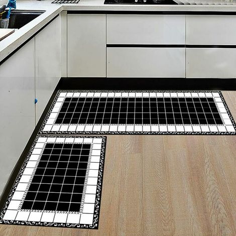 Pièces Tapis Cuisine Antidérapant Absorbant de Sol Devant Evier Lavable 2 40 60+40 120cm #3 (1/4)
