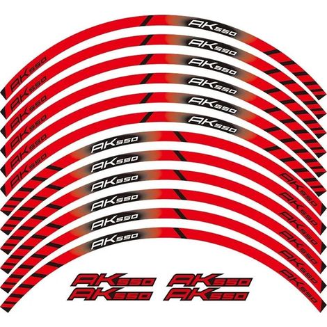 12 Bandes Adhésives Réfléchissantes pour Jantes De Moto KYMCO (1/2)