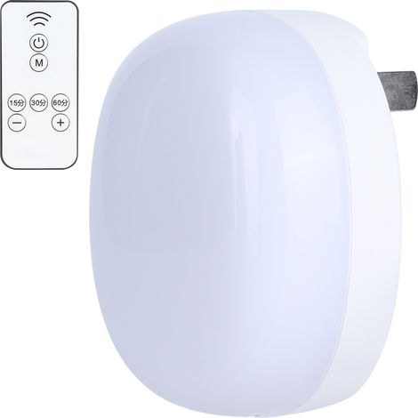 Veilleuse LED à distance avec variateur d'intensité, lampe de nuit intelligente enfichable pour chambre, couloir, cuisine, prise CN 220V (1/5)