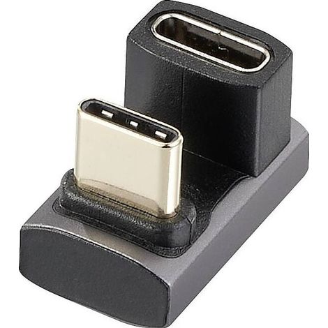 Trywise USB4®, USB-C® Adaptateur [1x USB-C® mâle - 1x USB-C® femelle] RF-3802674 8K UHD, prise coudée à 180° R792241 (1/4)