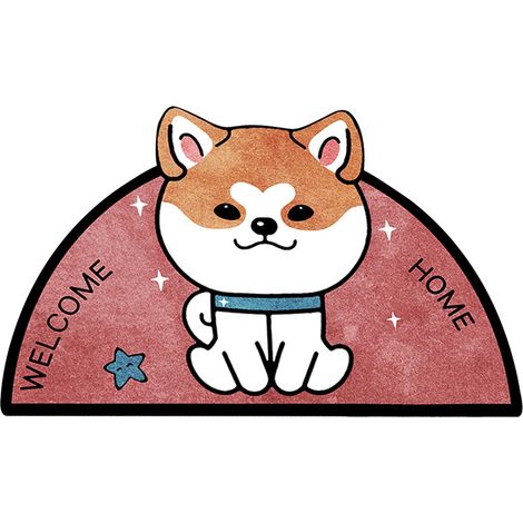 Tapis de sol chat, paillasson dessin animé, lavable, antidérapant, pour chambre (1/5)