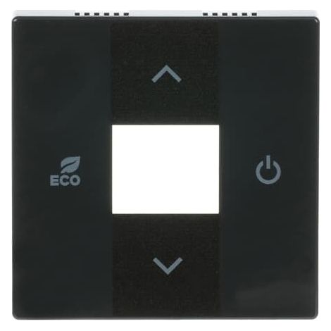 Busch-Jaeger Cadre de recouvrement Symboles "Haut, Bas, ECO, Power" 2x anthracite - plateforme 63 (6235-81), 2CKA006220A0074