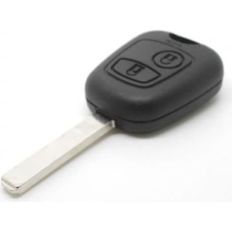 Coque de clé à bascule à 2 boutons compatible avec les véhicules Peugeot Citroën (1/4)
