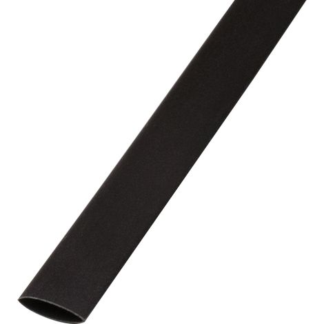 Tubo Termorestringente Nero Contrattura 3:1 9mm 1 metro Nero