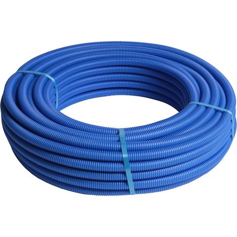 25M Tube multicouche pré-gainé bleu - Ø16x2,0 - Alu 0,2mm - Henco