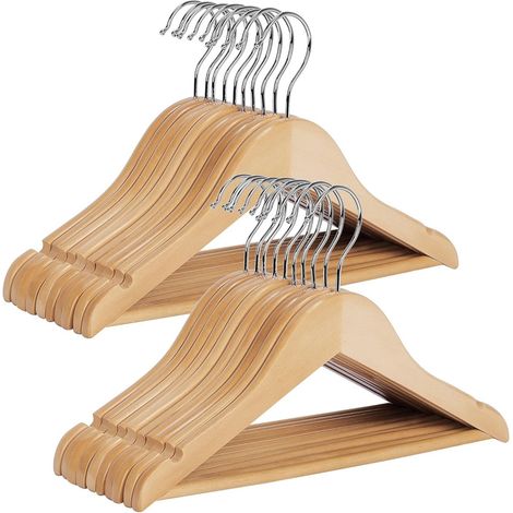 Lot de cintres gain de place pour chemises vestes robes et pantalons avec design pratique pour organiser et optimiser le rangement des vêtements (1/5)
