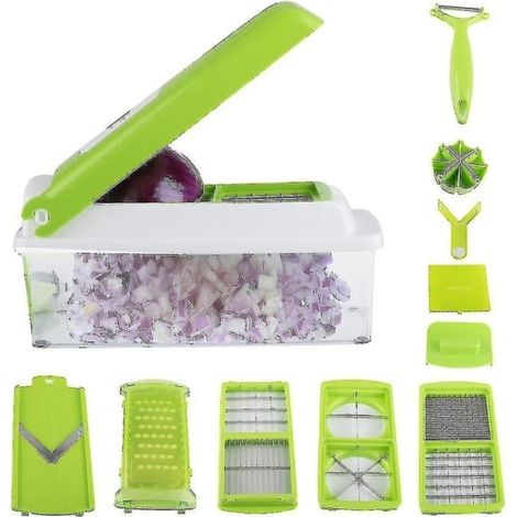 Hachoir de cuisine manuel pour légumes coupe-légumes (1/4)