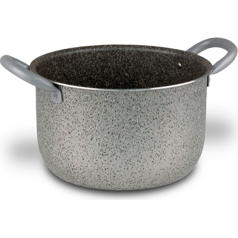Mamù Pentola antiaderente, alluminio, antigraffio, con manici in ferro, Ø 24 cm (1/5)