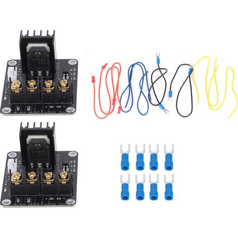 2 modules de plateau chauffant pour imprimante 3D, carte d'extension de puissance à tube MOS, contrôle de chauffage, charge à courant élevé (1/5)