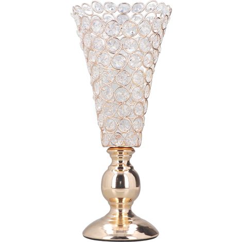 Porte-bougie doré électroplaqué vintage - Résistant à la rouille, couleurs éclatantes, design élégant et durable (1/5)