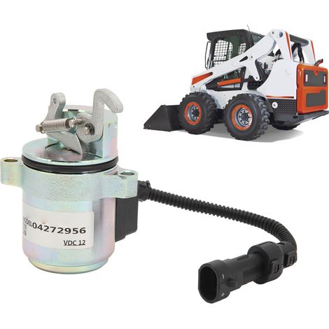 DC12V Kraftstoffabsperrventil 04272956, geeignet für BOBCAT 863 864 873 883 und Deutz Diesel. (1/5)