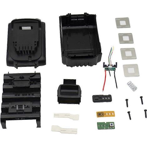 Boîtier de Protection pour Batterie DCB200 20V Li-Ion - Coque en Plastique Noir/Jaune (1/4)