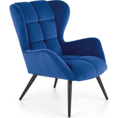 Sillón Houston 1079, Azul, 91x75x86cm, Tapiz, Patas: Metal, 0 (1/5)