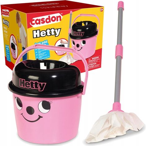 Balai et seau Little Hetty de Numatic Little Helper, rose (1/5)