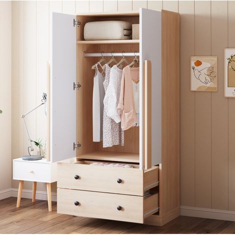 meuble rangement armoire double portes 70 40 170 cm OKMYHOME (1/5)