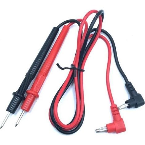 Câbles - Testeur Multimètre - 10A - 1000V - 75CM - Noir et rouge (1/4)