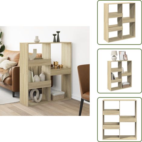 The Living Store Raumteiler Sonoma-Eiche 100x33x115 cm Holzwerkstoff - Raumteiler