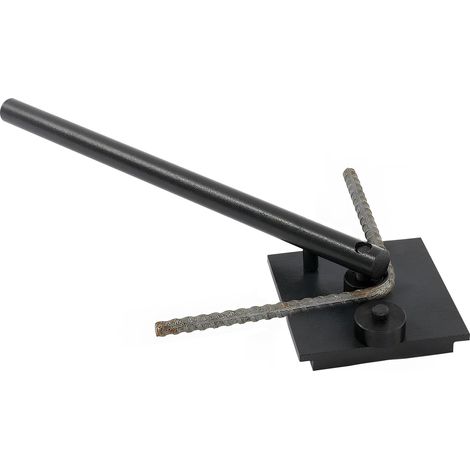 Heavy Duty Manual Rebar Bender Plated Steel Pipe Bender with 0.5in-1in 6 Radius Dies & 35cm Handle for Industrial Buildings Hardware Factories & DIY Creative Handicrafts (1/5)