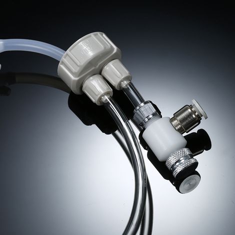 Kit generador de CO2 para acuarios con manómetro y válvula de control – ABS/PU 160 cm (1/4)