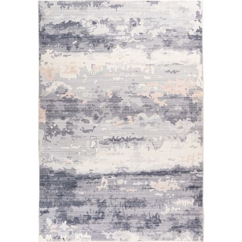Tappeto vintage Ilian 300 in poliestere grigio (1/4)