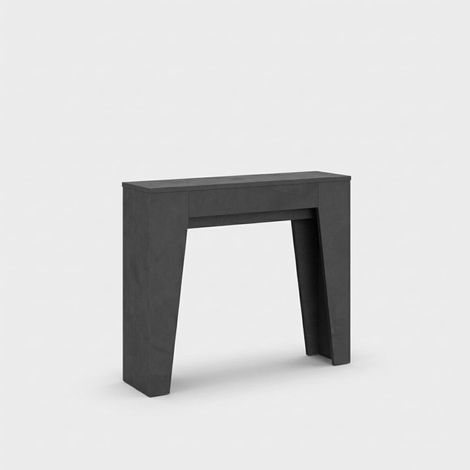 Verlängerbarer Konsolentisch für Küche oder Eingangsbereich, modernes Design, 90×25-181 Narrow - Anthrazit