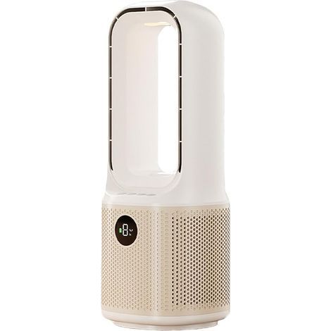 Ventilateur de table sans fil avec batterie de 4000 mAh, sans pales de rotor, portable, avec veilleuse, silencieux, 9 vitesses, minuterie 9H, pour chambre à coucher, bureau ... (1/5)