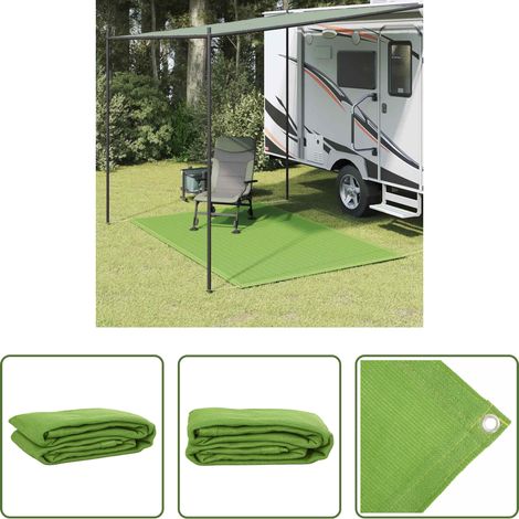 Tapis de terrasse -  Tapis de tente vert clair 250x300 cm PEHD (1/5)