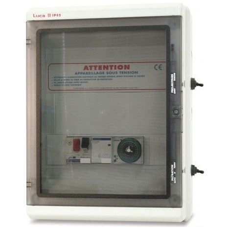 Coffrets Panorama - Coffret électrique: Filtration + surpresseur + Transfo 100 VA