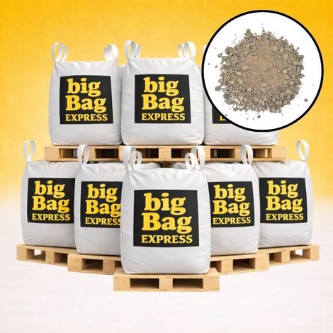 PACK 8 X BIG BAG de +/- 1,5T Sable à Tranchée Gris Ø 0/6 mm - Livraison PREMIUM (1/5)