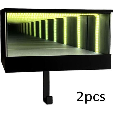 Auto Garage Schlüsselbox, Autogarage Schlüsselhalter, Wandmontiertes 3D Schlüsselregal, Schlüsselanhänger Mit LED Beleuchtung, Schlüsselaufhänger Für Eingänge(2pcs) (1/5)
