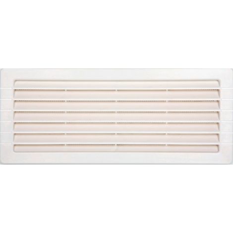 Grille d'aération abs naturel, L.10.7 x l.26 cm