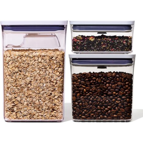 Ensemble de 3 boîtes de cuisine rectangulaires Pop Oxo (1/5)