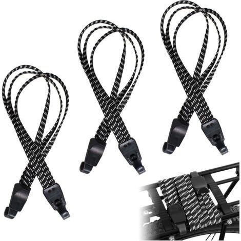 PA Stück elastische Spanner mit Haken, 3-in-1-Motorrad-Gepäckgurt, einziehbarer Fahrradspanner für Fahrrad, Motorrad, Helm, Gepäck, Trolley, Anhänger, Fracht, 62–130 cm, Motorrad-Spanner (1/5)