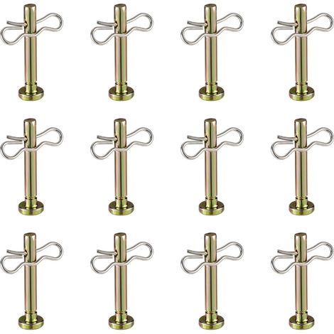 24 Pièces Goupille, 12 Cisaillement 4,2cm, 12 Fendue 3,5cm, Acier Carbone, Souffleuse Neige (1/5)