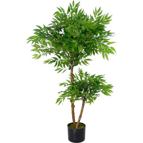 100cm Luxury Artificial Mini Ruscus Tree - Premium Range (1/3)