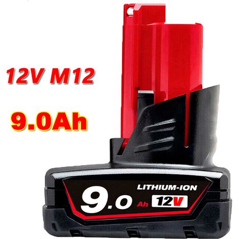 NEU Ersatzakku Für Milwaukee M12 LITHIUM XC 9.0 Ah 12V 48-11-2402 M12B