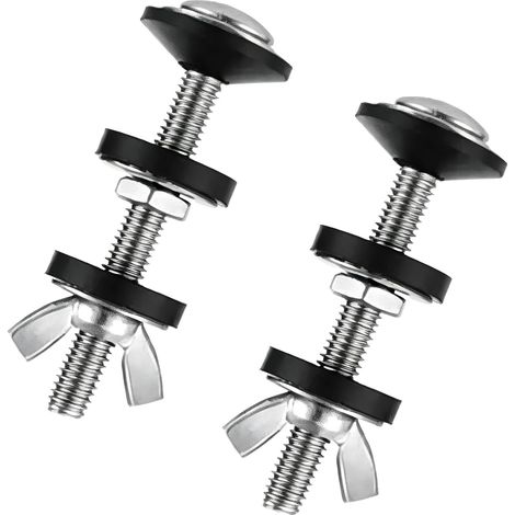 2-teiliges WC-Spülkasten-Befestigungsset M6x70mm 304 Edelstahl, WC-Spülkasten-Befestigungsset, Installationszubehör (M6x70)