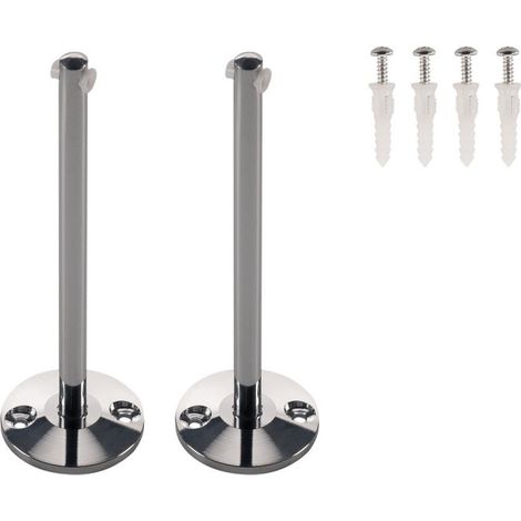 Systèmes câble tendu TENSEO renvois plafond intérieur pour câble tendu T.B.T chrome 2 pièces - SLV 186342 (1/2)