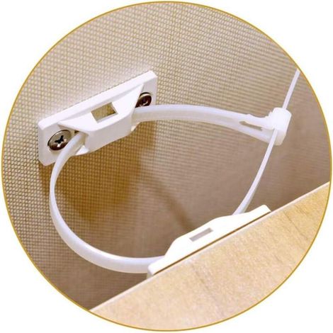 Lot de 12 sangles de meubles réglables anti-basculement et anti-basculement pour enfants, résistantes aux tremblements de terre, anti-chute, pour bibliothèque, armoire, commode