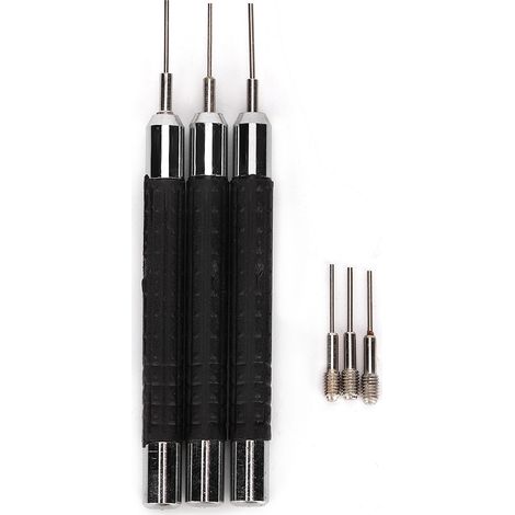 Lot de 3 poinçons en alliage pour retirer les broches de maillons de bracelet de montre, outil de réparation horloger (1/4)