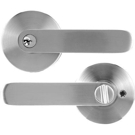Poignée de porte moderne, verrou de porte universel, levier d'entrée pour chambre et salle de bain (1/5)