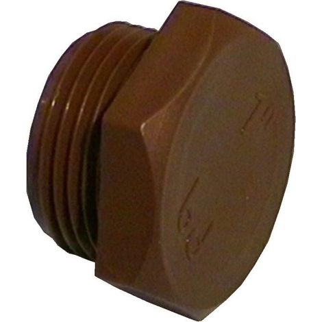 TAPPO IN POLIPROPILENE MARRONE 1/2'' M