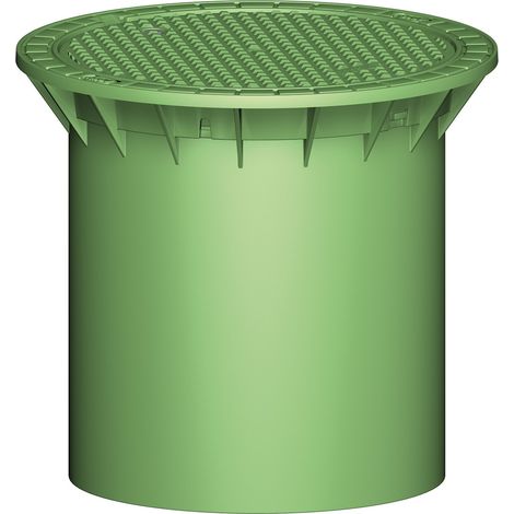 Teleskop-Domschacht 400 grün begehbar, inkl. PP-Deckel grün