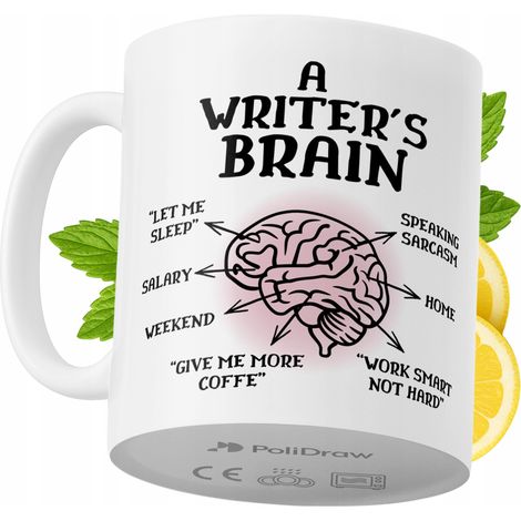 Lustige Kaffeetasse für Schriftsteller mit witzigem Textdesign – ideal für Geburtstage, Namenstage, Feiertage und besondere Anlässe. Hochwertige Tasse für Zuhause, Büro und Arbeit. Farbe: Weiß, 330 ml