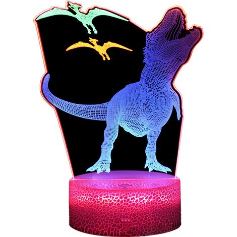 Veilleuse 3D originale, lampe de chevet LED, style 4