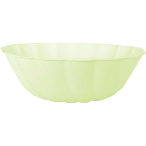 6 Bols Vert Décor, ronde, 14,8cm, vert pastel, Vaisselle de fête en matières premières Rapidement renouvelables, pour Les Anniversaires, Les barbecues, Les jubilés, etc.
